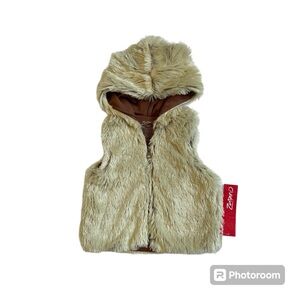 Zutano Shaggy Vest With Ears - 18 Mo - Toffee/cream